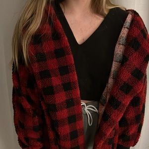 New with tags, never worn before flannel bead coat from a local boutique